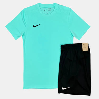 Nike Dri Fit Tshirt & Short Hyper Turquoise / Black